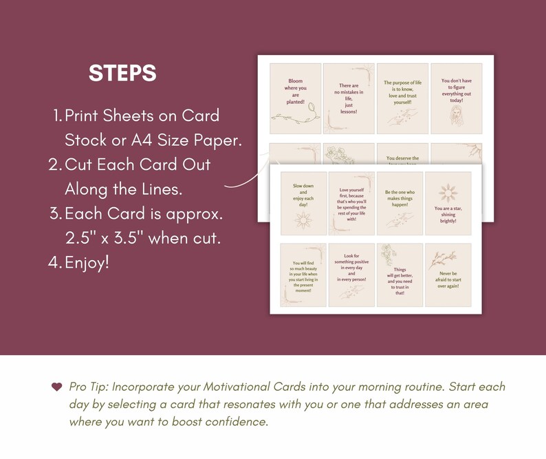 Motivational Printable Cards, Encouraging Quote Cards, Encouragement ...