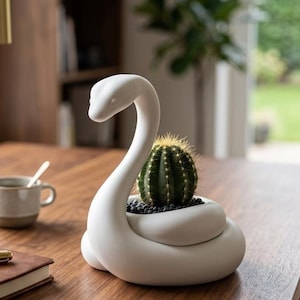 3D Snake Plant Pot | Modern Home Decor Accent (Digital Download)