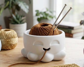 Octopus Yarn Bowl STL File – 3D Print Knitting Crochet Holder (Digital Download)
