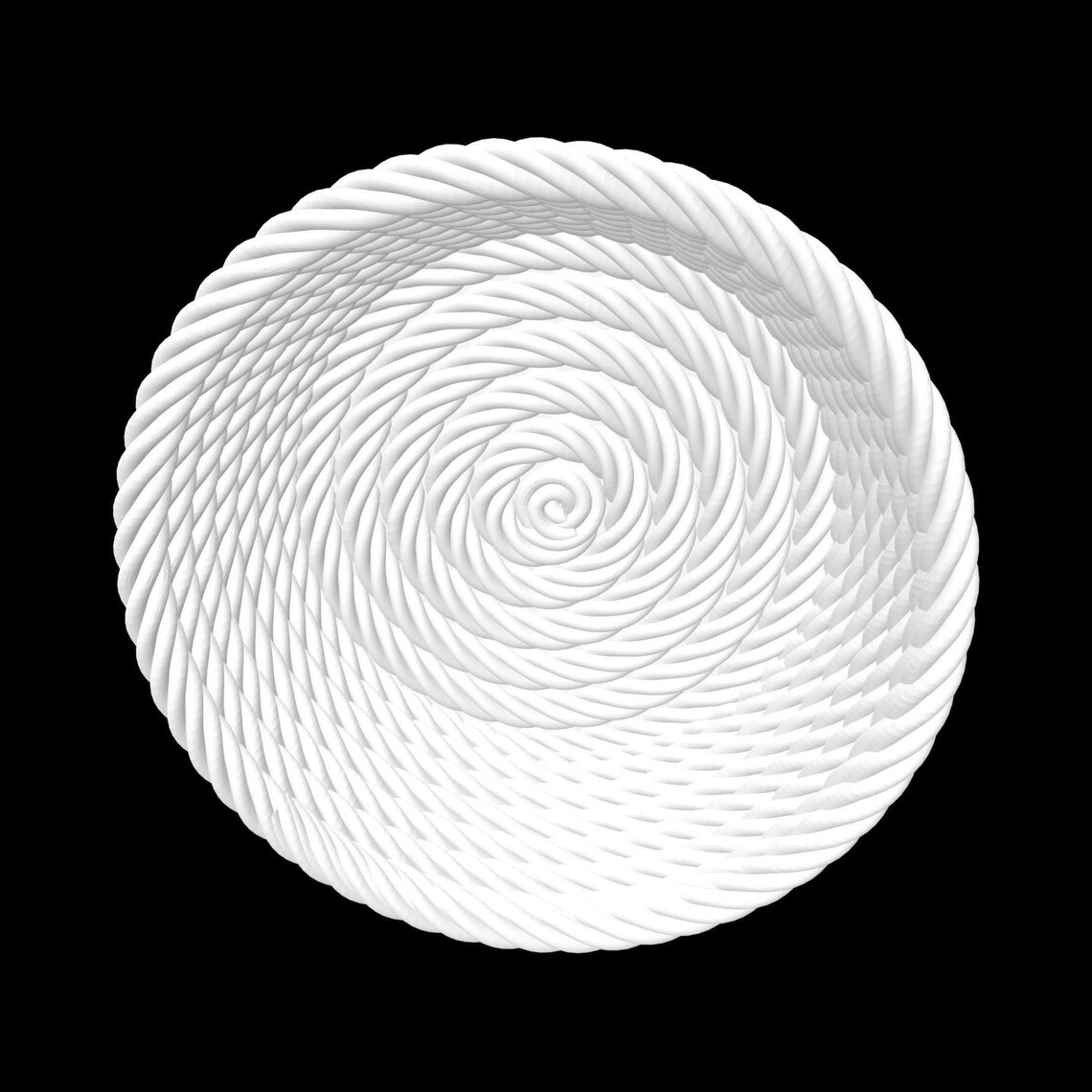 3D Printable Rope Bowl STL File | Modern Decorative Basket (digital ...