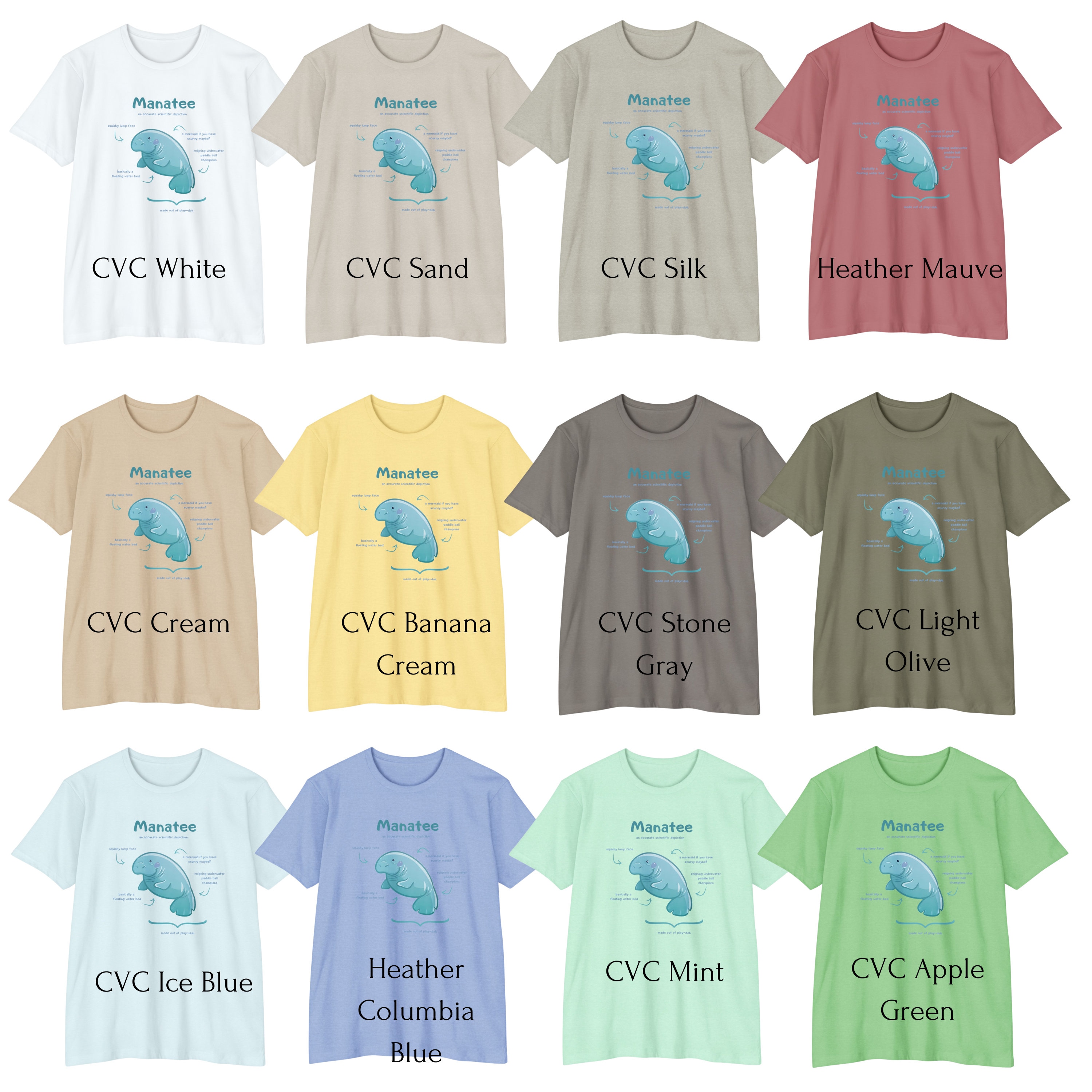 マナティー　Tシャツ マナティーシャツ。マナティーギフト。花柄シャツ。フラワーT
