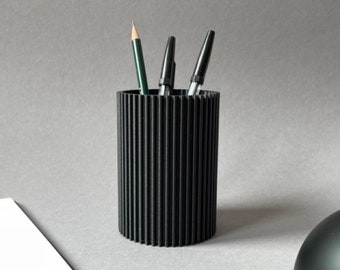 Minimalist pen holder, brush holder, modern design, brush cup, desk storage, sustainable, pen holder, hygge