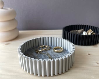Decorative jewelry dish, minimalist jewelry dish, key dish, ribbed dish, decorative dish, decoration, bowl, small dish