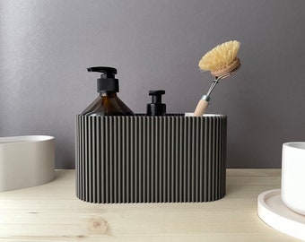 Utensil holder, sink organizer LARGE, minimalist, design kitchen helper, storage, sponge holder, sustainable, sink organizer