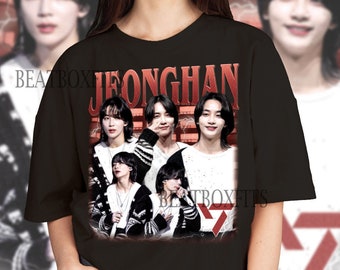 Jeonghan Kpop Shirt, Jeonghan Seventeen Kpop Sweatshirt, Yoon Jeonghan SVT Vintage Retro Graphic Music Unisex Gift Fan Hoodie