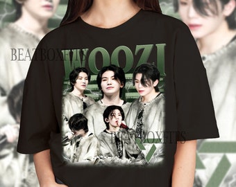 Woozi Kpop Shirt, Woozi Seventeen Kpop Sweatshirt, Lee Jihoon SVT Vintage Retro Graphic Music Unisex Gift Fan Hoodie