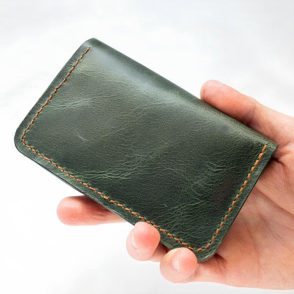 Handcrafted Leather Wallet and Cardholder Set - Minimalist Elegance for Everyday Essentials - EternaMuhan