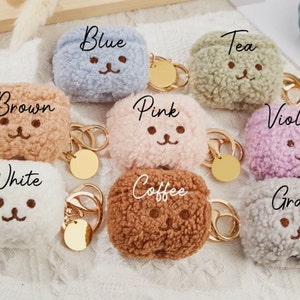 Lovely Plush Teddy Dog Case for Apple Airpods 1 2 3 Pro 2 USB C Pro2 Cover Earphone Protective Cases Fashion Headphones Fur Case