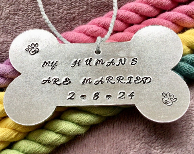 My Humans are Married, Dog Lover Wedding Decoration, Dog Wedding Outfits, Wedding Gift for Dog Lovers, My Humans are engaged