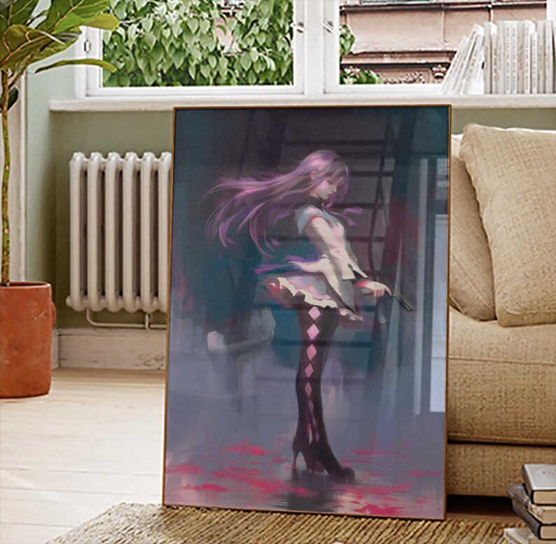 Homura Akemi Digital Download Poster Madoka Magica Anime Magical homura-akemi-digital-download-poster-madoka-magica-anime-magical