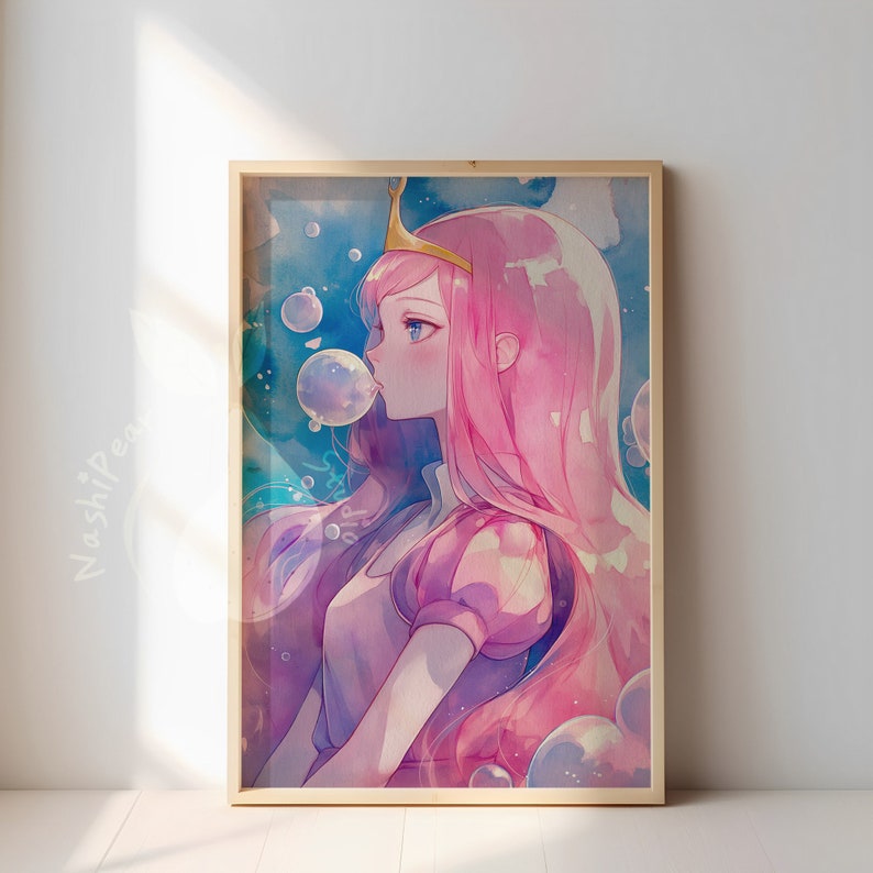 Princess Bubblegum | Princess Aesthetic Poster | Premium Textured ...