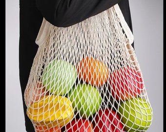 Cotton Color Portable Supermarket Shopping Mesh Bag Foldable Storage reusable bag