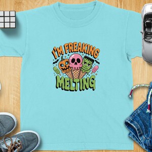 I&#39;m Freaking Melting Halloween T-Shirt: Spooky Ice Cream Cones