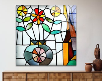 Arte mural en vidrieras: Decoración con mosaicos de vidrio templado