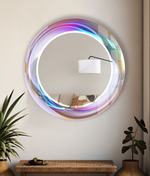 ミラー 鏡 高さ40cm 防湿鏡 ウォールミラー 壁掛け 日本製 洗面所 （ 防湿 かがみ 装飾、鏡、ウォールミラー 40 cm 強化ガラス