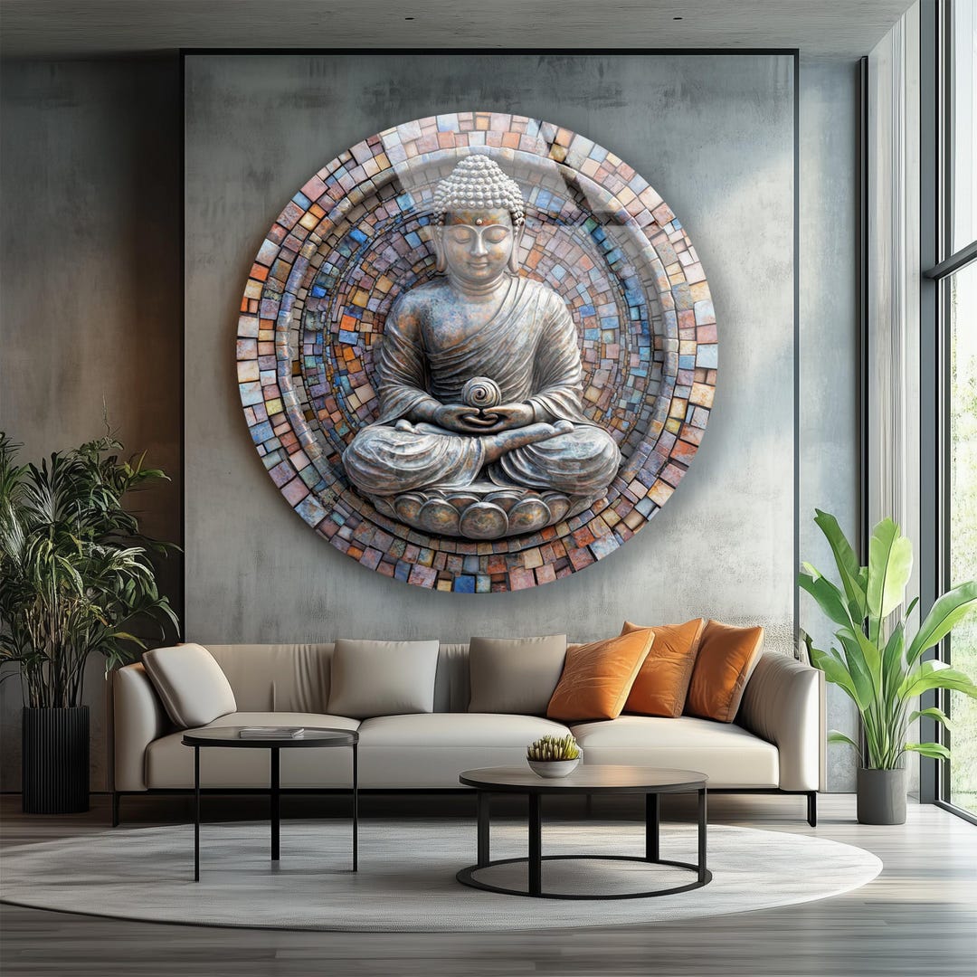 新品 仏陀 立体アートパネル クリスタル装飾 壁掛け　36×36 Buddha il_1080xN.8279454260_oype.jpg