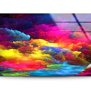 Abstract Wall Art,Tempered Glass Wall Art,Abstract Wall Decor,Glass Printing Art,Cloud Wall Art,Wall Hangings,Abstract Cloud Art,Home Decor