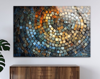 Handmade Tempered Glass Mosaic Wall Art: Stained Glass Decor