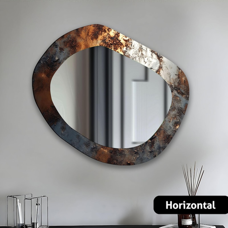 Large Wall Hanging Wall Mirror - Etsy