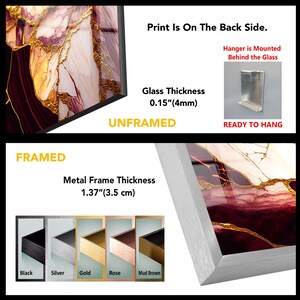 a picture frame with a picture of a marbled surface