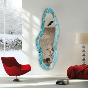 Tempered Glass Mirror Gift, Round Wall Mirror for Bathroom, Circle Mirror Wall Decor for Bedroom, Circle Bathroom Mirror for Vanities