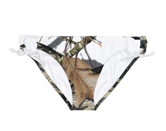 Mossy Oak Break-Up Winter Camo Schleife Krawatte Seite Bikini Unterteil