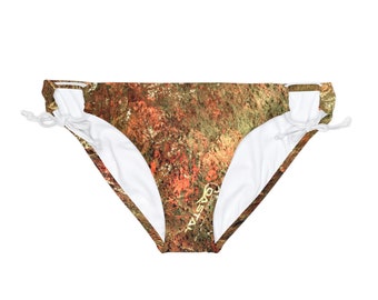 Mossy Oak Elements Coastal Rainbow Trout Camo Loop Tie Side Bikini-Unterteil