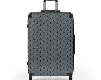 Jumpman Logo Pattern Design Suitcase - Dark Grey & Black