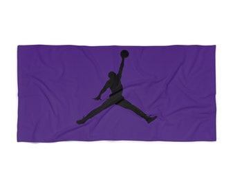 Jumpman Beach Towel Purple