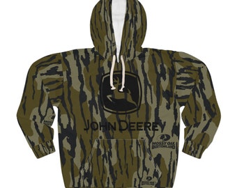 John Deere Mossy Oak Bottomland Original Outdoors Unisex Pullover Hoodie