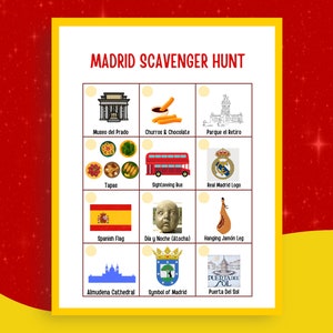 Madrid Scavenger Hunt/Treasure Hunt, Spain Bachelor/ette Activity, Travel Activity for Kids, Game for Adults and Kids