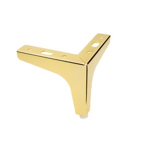 Anker meubelpoot in goudkleur, hoogte 10 cm, bankpoot, metalen meubelpoten, metalen meubelpoten, ladekastpoten