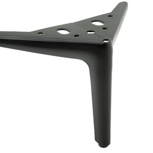 Möbelbein Anker Elegant schwarz matt, Höhe 15 cm, Sofabein, Möbelbeine aus Metall, Möbelbeine aus Metall, Kommodenbeine