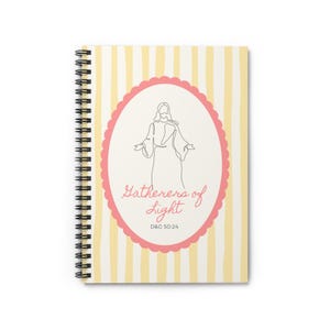 LDS Young Women Journal Builders of Faith Messengers Hope Gatherers Light Lined Notebook Spiral Binding Girls Camp Gift Birthday Present image 7