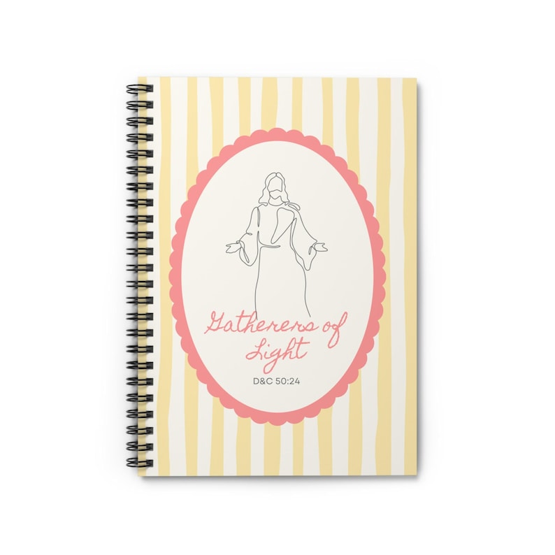 LDS Young Women Journal Builders of Faith Messengers Hope Gatherers Light Lined Notebook Spiral Binding Girls Camp Gift Birthday Present image 7