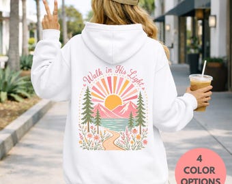 Bible Verse Hoodie Christian Sweatshirt Teen Girl Youth Camp Faith Clothing Inspirational Gift Teenage Daughter Spiritual Wear Scripture