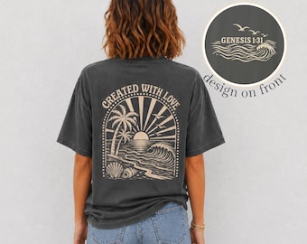 Bible Verse Shirt Oversized Womens Tshirt Christian Graphic Tee Teen Girl Gift Daughter Birthday Present Inspirational Message Outfit Trendy