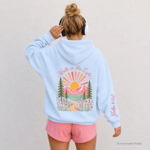 Bible Verse Hoodie Christian Sweatshirt Women Teen Girl Gift Faith Clothing Inspirational Present Teenage Daughter Spiritual Wear Scripture