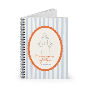 LDS Young Women Journal Builders of Faith Messengers Hope Gatherers Light Lined Notebook Spiral Binding Girls Camp Gift Birthday Present image 11