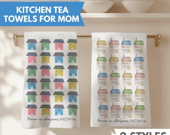 Pano de prato para presentear a mãe no Dia das Mães. Ideal para decorar a cozinha.