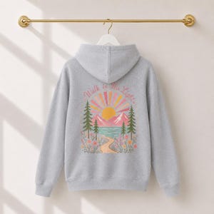 Girl Hoodie Christian Faith Design Camp Sweatshirt School Clothing Youth Spiritual Wear Daughter Gift Soft Fleece Pullover image 7