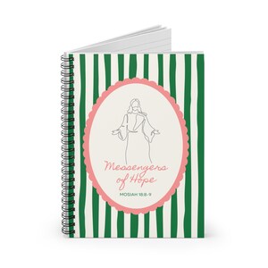 LDS Young Women Journal Builders of Faith Messengers Hope Gatherers Light Lined Notebook Spiral Binding Girls Camp Gift Birthday Present image 16