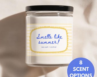 Scented Candle Gift Bff Birthday Idea Home Fragrance Housewarming Present Teacher Appreciation Summer Decor Beach House Scent Seasonal