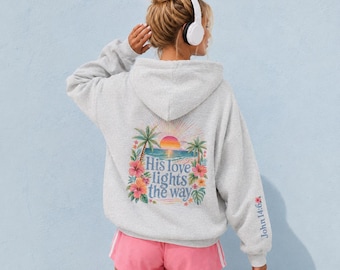 Bible Verse Hoodie Christian Women Faith Inspired Pullover Sweatshirt Teen Girl Youth Group Shirt Religious Camp Apparel Jesus Love Theme