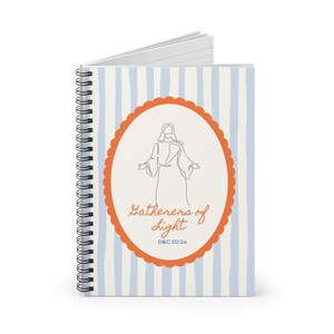 LDS Young Women Journal Builders of Faith Messengers Hope Gatherers Light Lined Notebook Spiral Binding Girls Camp Gift Birthday Present image 12