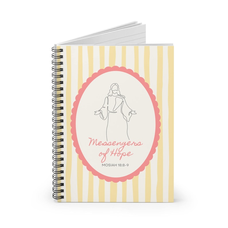LDS Young Women Journal Builders of Faith Messengers Hope Gatherers Light Lined Notebook Spiral Binding Girls Camp Gift Birthday Present image 6