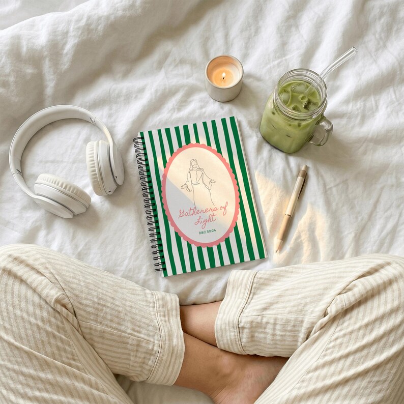 LDS Young Women Journal Builders of Faith Messengers Hope Gatherers Light Lined Notebook Spiral Binding Girls Camp Gift Birthday Present image 17