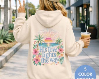 Bible Verse Hoodie Christian Women Faith Inspired Pullover Sweatshirt Teen Girl Youth Group Shirt Religious Camp Apparel Jesus Love Theme