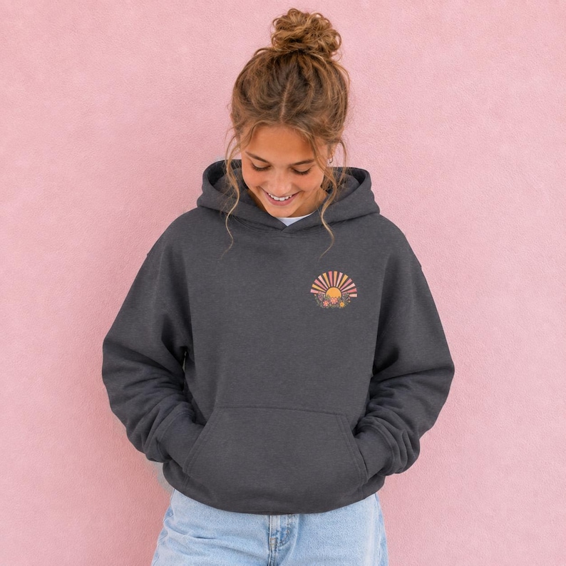 Girl Hoodie Christian Faith Design Camp Sweatshirt School Clothing Youth Spiritual Wear Daughter Gift Soft Fleece Pullover image 15