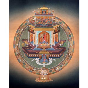 Vajrayogini Mandala Thangka Print | High Quality Giclee Canvas | The Sacred Geometry of Blissful Transformation | Art For Your Sacred Space